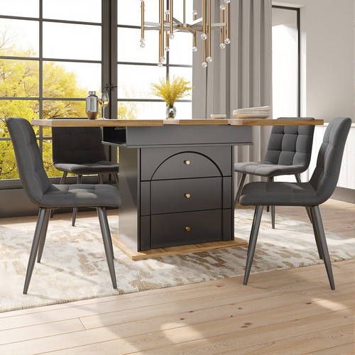 Extendable dining table and - table, 4