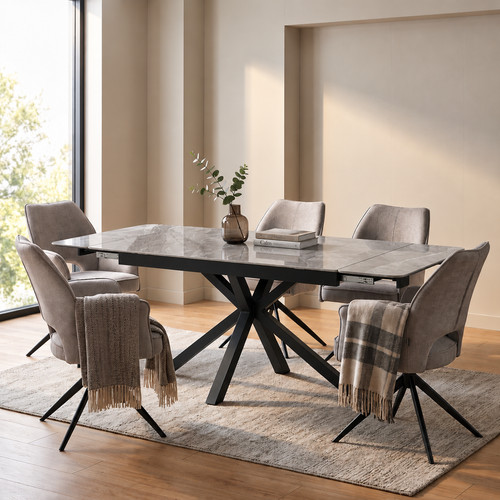 Oslo grey extendable ceramic - oslo,