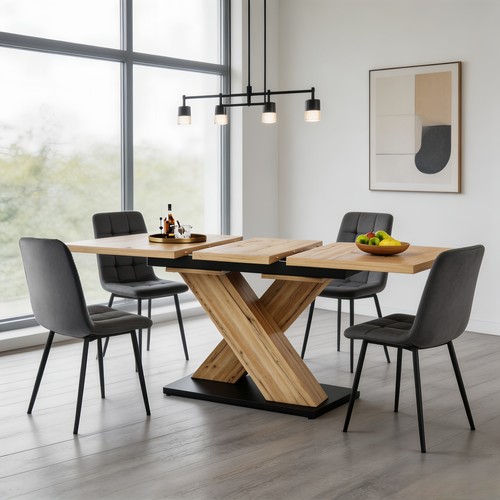 Extending dining table and - extending,