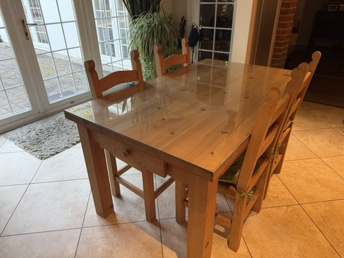 Solid wood dining - , table