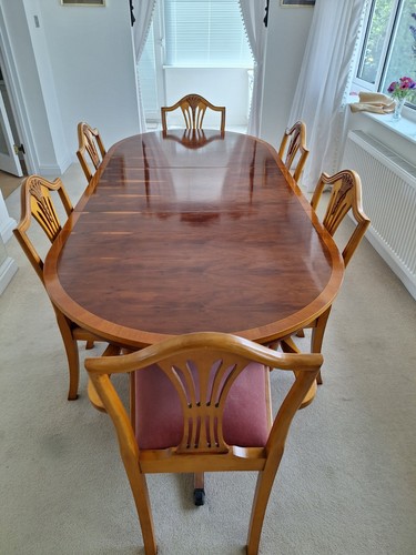 Yew wood extending - extending, dining