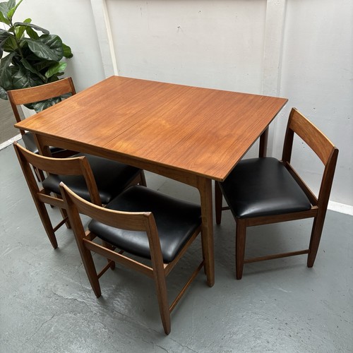 Mcm teak vinyl dining - mcm,