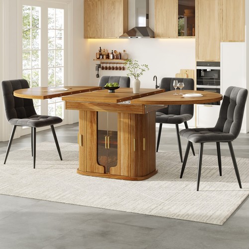 Round dining table - dining, and