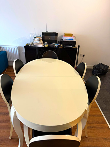 Extending oval wood dining - oval,