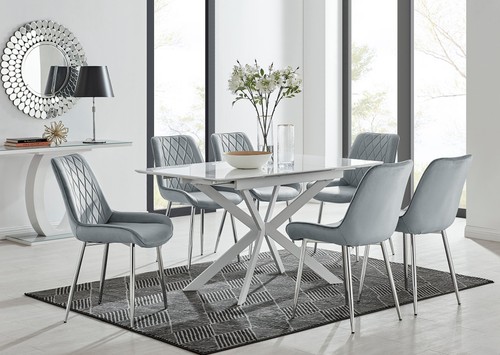Lira 120cm white extending - lira,