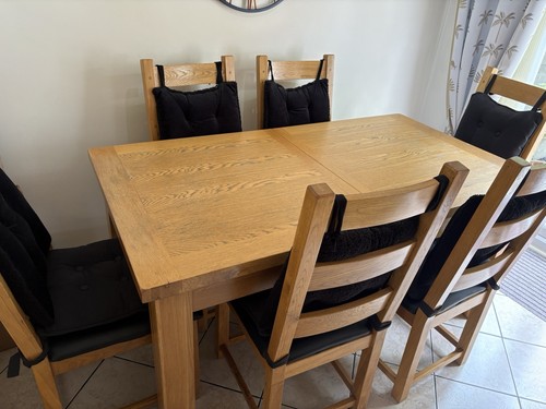 Solid oak extending dining - solid,