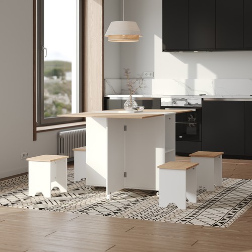 Folding drop leaf dining table - leaf,