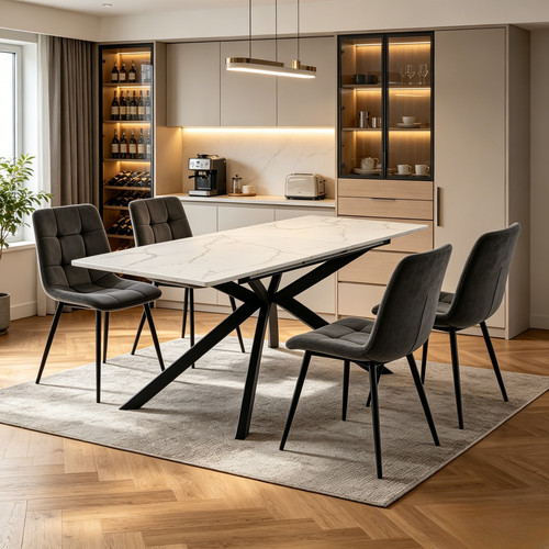 Extending dining table and - extending,
