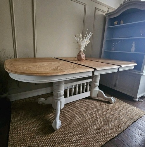 Tiger oak extending dining - tiger,