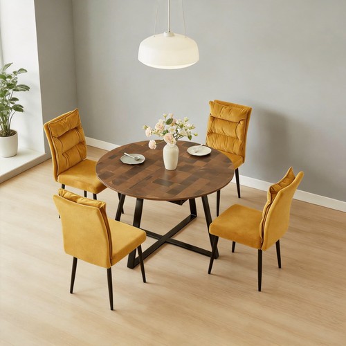 Extendable round dining table - extendable,