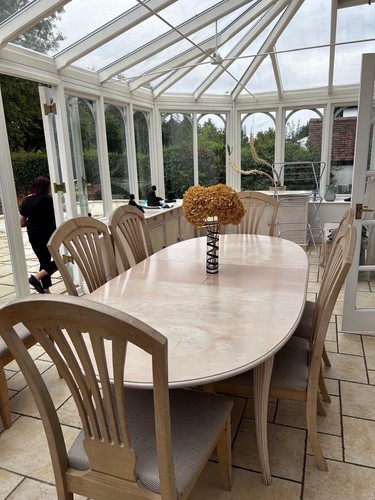 Dining set extending oval - dining,