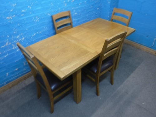 Solid chunky oak extendable - solid, /