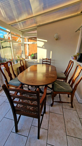 Traditional mahogany dining - mahogany,