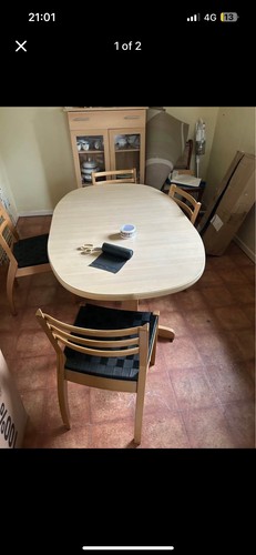 Solid wood extendable oval - wood,