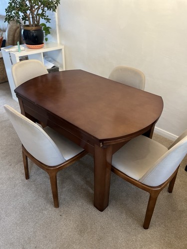 Extending oval medium wood - oval,