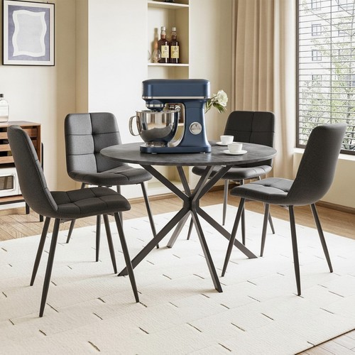 Luxstein modern round dining - modern,