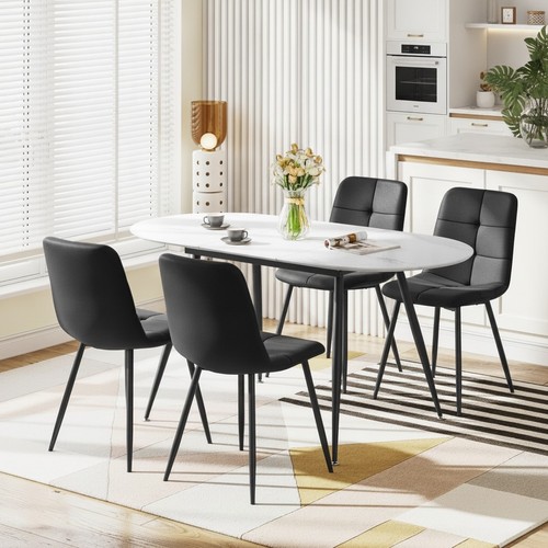 Extendable dining table set - extendable,