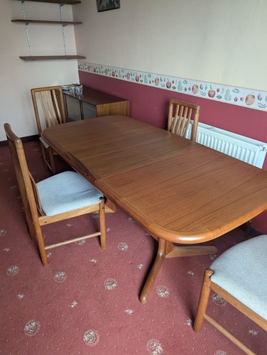 Solid wooden extendable - extendable, dining