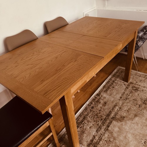 Oak table with chairs - oak,